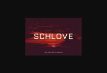 Schlove Font Poster 1