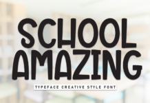 School Amazing Font Poster 1