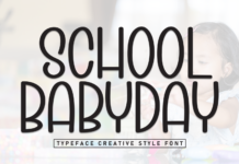 School Babyday Font Poster 1