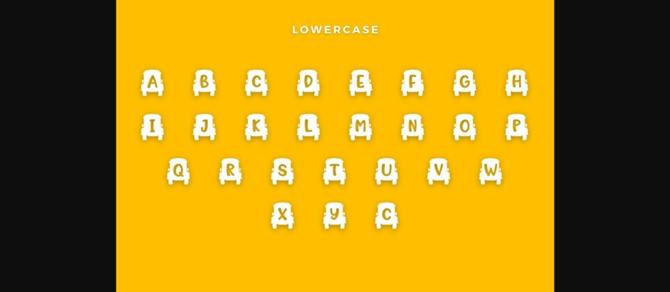 School Bus Font Poster 5