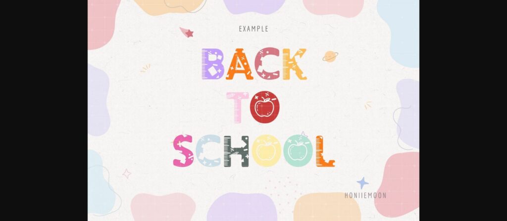 School Font Poster 6