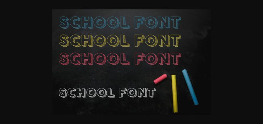 School Font Poster 3