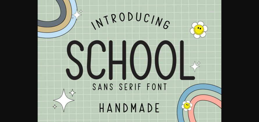 School Font Poster 3