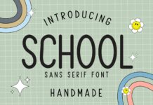 School Font Poster 1