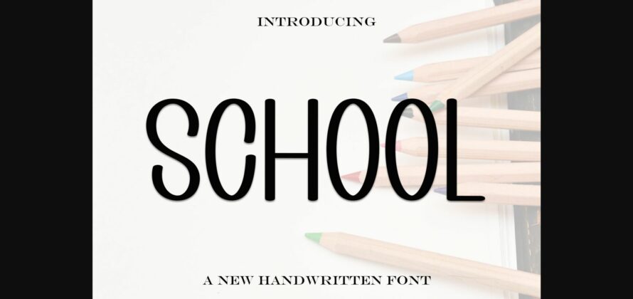 School Font Poster 3