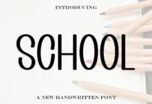 School Font Poster 1