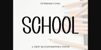 School Font Poster 1