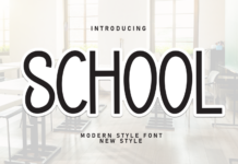 School Font Poster 1