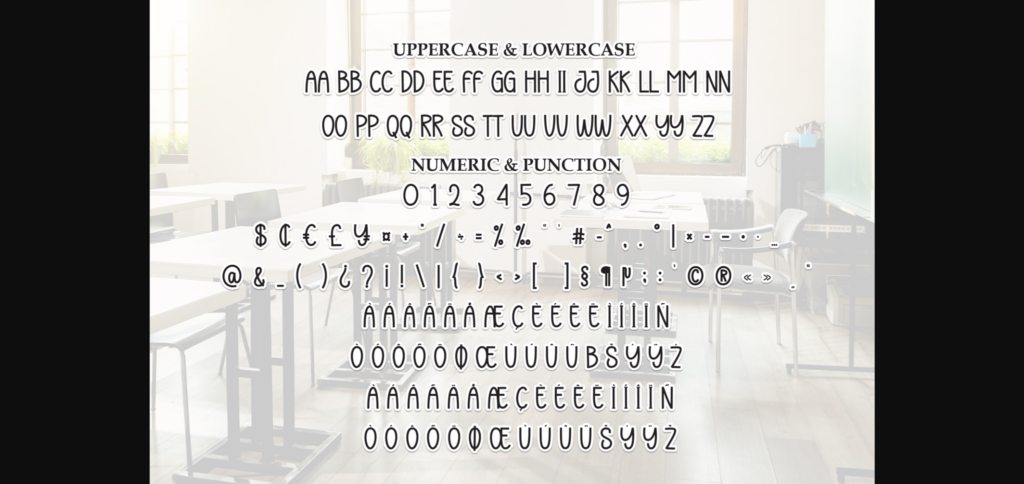 School Font Poster 9
