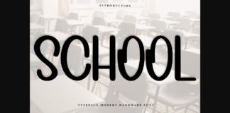 School Font Poster 1