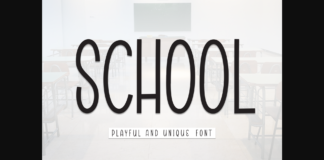 School Font Poster 1