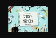School Memory Font Poster 1