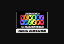 School Play Font Poster 1