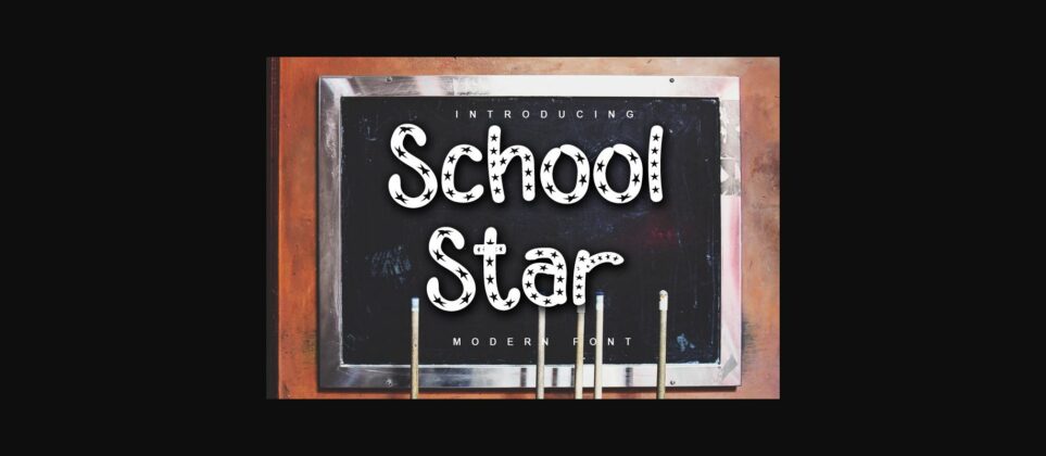 School Star Font Poster 3