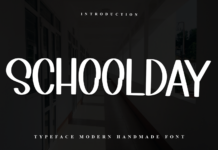 Schoolday Font Poster 1