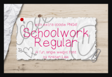 Schoolwork Font Poster 1