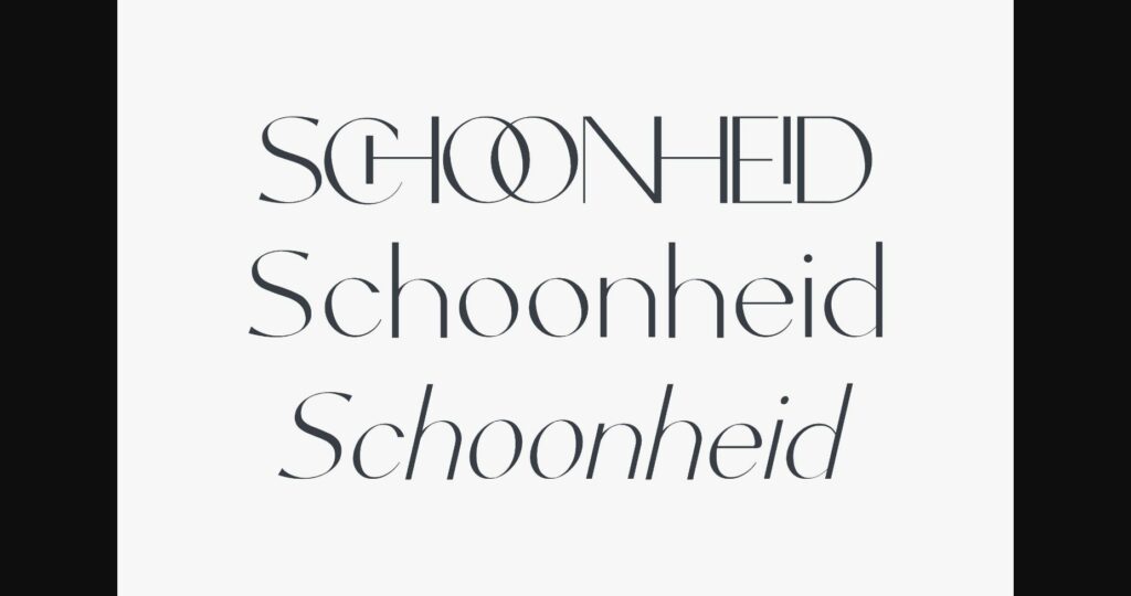 Schoonheid Font Poster 8