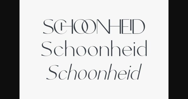 Schoonheid Font Poster 8