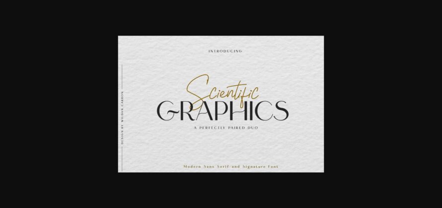 Scientific Graphics Font Poster 3