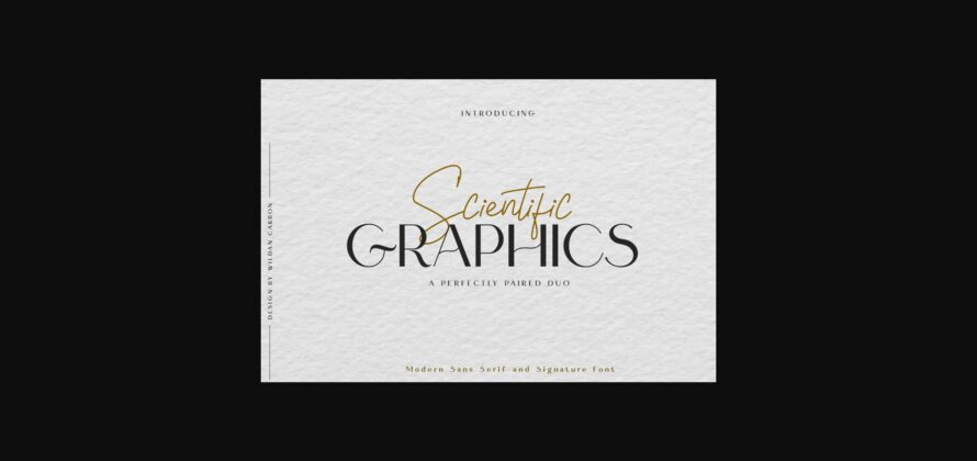 Scientific Graphics Font Poster 3