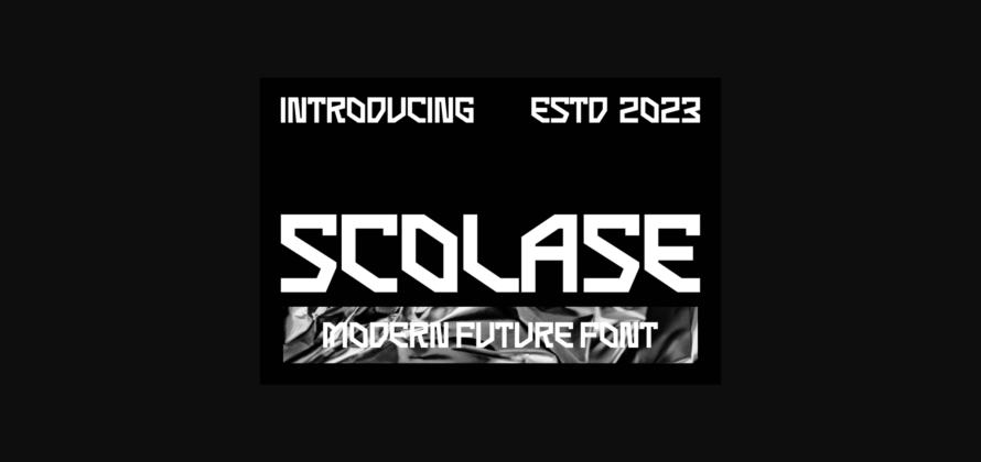 Scolase Font Poster 3
