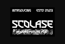 Scolase Font Scolase Font Poster 1
