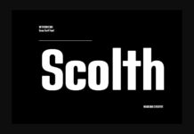 Scolth Font Poster 1