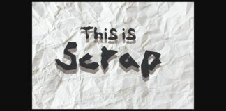 Scrap Font Poster 1