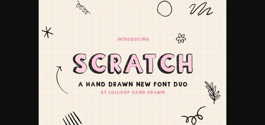 Scratch Font Poster 3