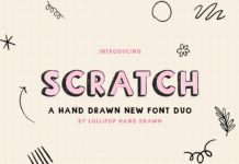 Scratch Font Poster 1