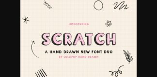 Scratch Font Poster 1