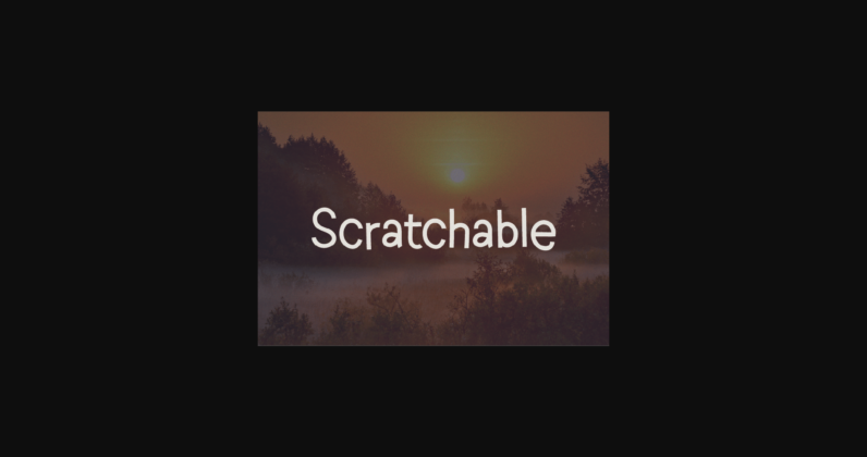 Scratchable Font Poster 3