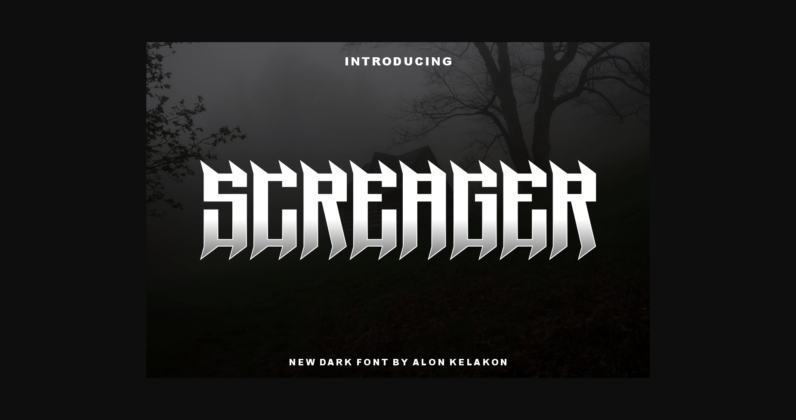 Screager Font Poster 1