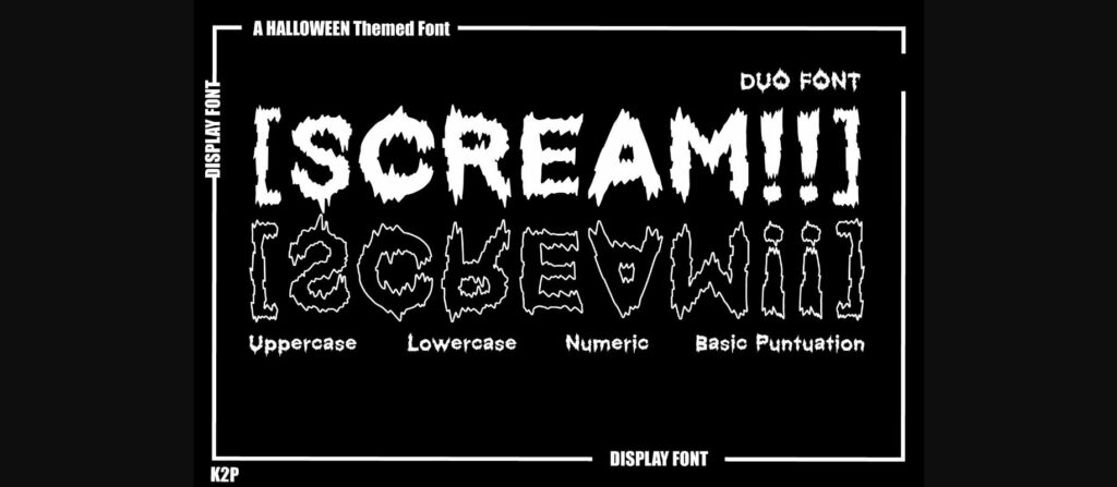 [scream!!] Font Poster 3