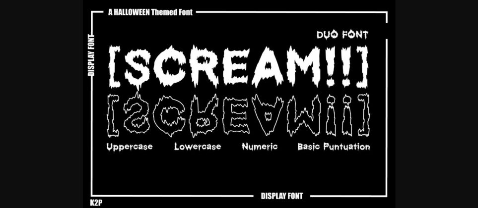 [scream!!] Font Poster 3