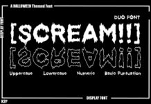 [scream!!] Font Poster 1