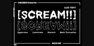 [scream!!] Font Poster 1