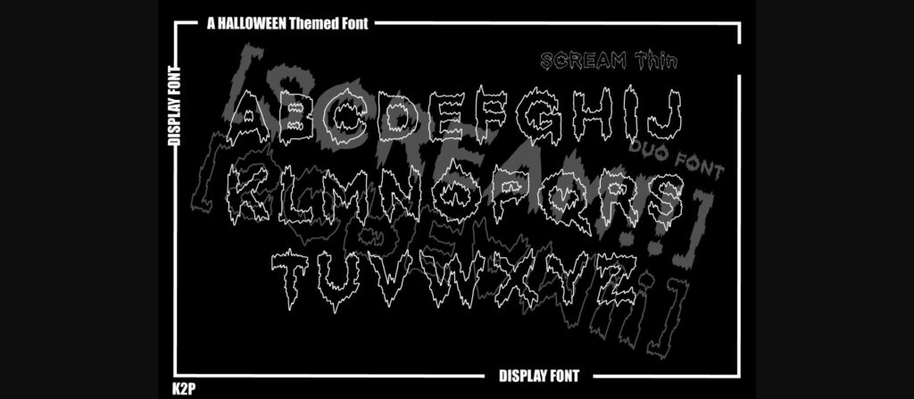 [scream!!] Font Poster 5