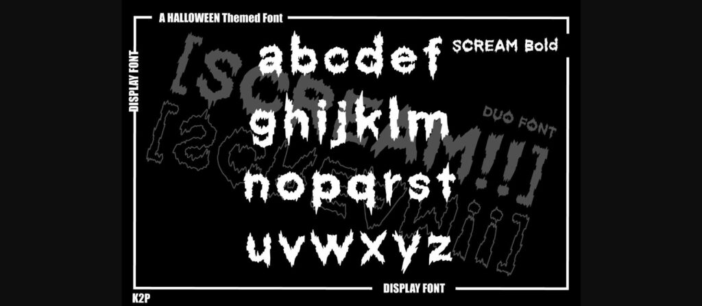 [scream!!] Font Poster 6