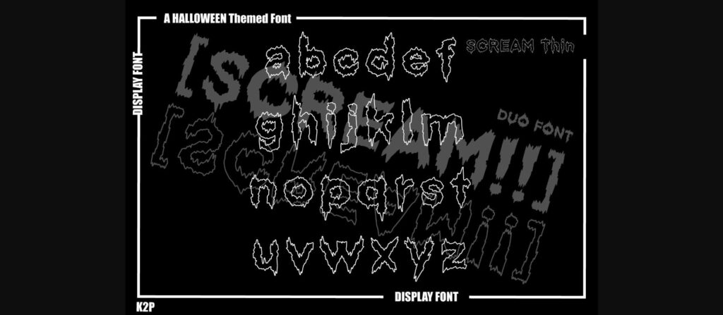 [scream!!] Font Poster 7