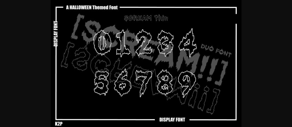 [scream!!] Font Poster 9