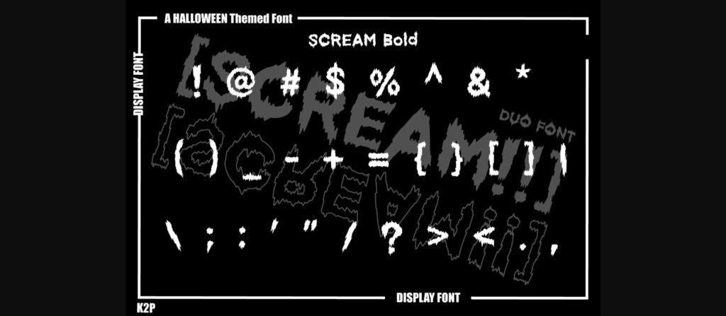 [scream!!] Font Poster 10