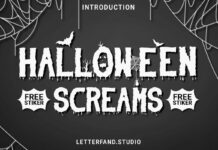 Scream Halloween Font Poster 1