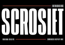 Scrosiet Font Poster 1