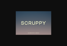 Scruppy Font Poster 1