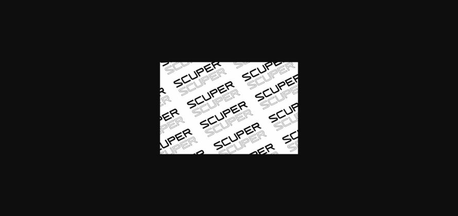 Scuper Font Poster 2