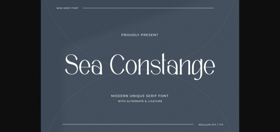 Sea Constange Font Poster 3