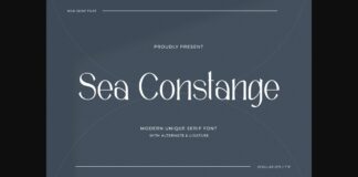 Sea Constange Font Poster 1