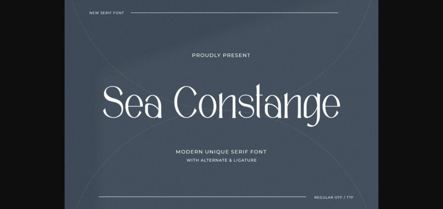 Sea Constange Font Poster 1