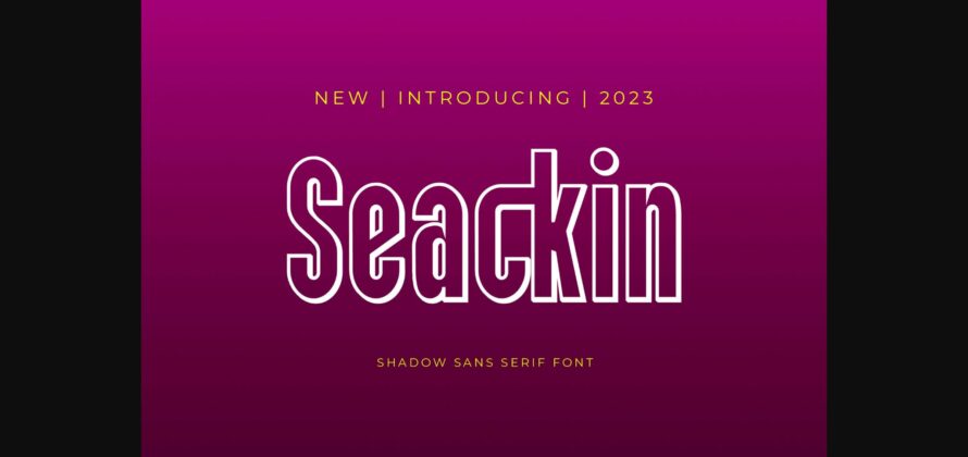 Seackin Font Poster 3